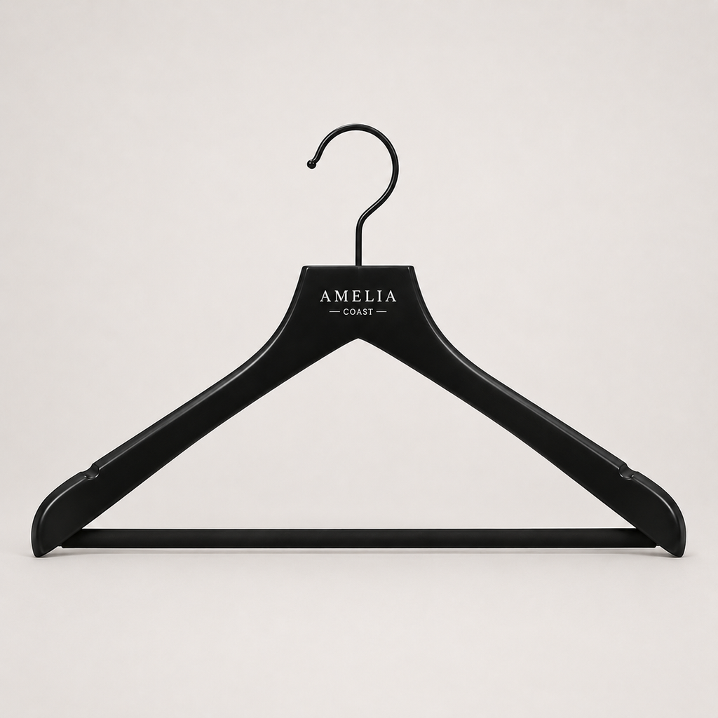 Taren | Matte Black Wooden Clothes Hanger