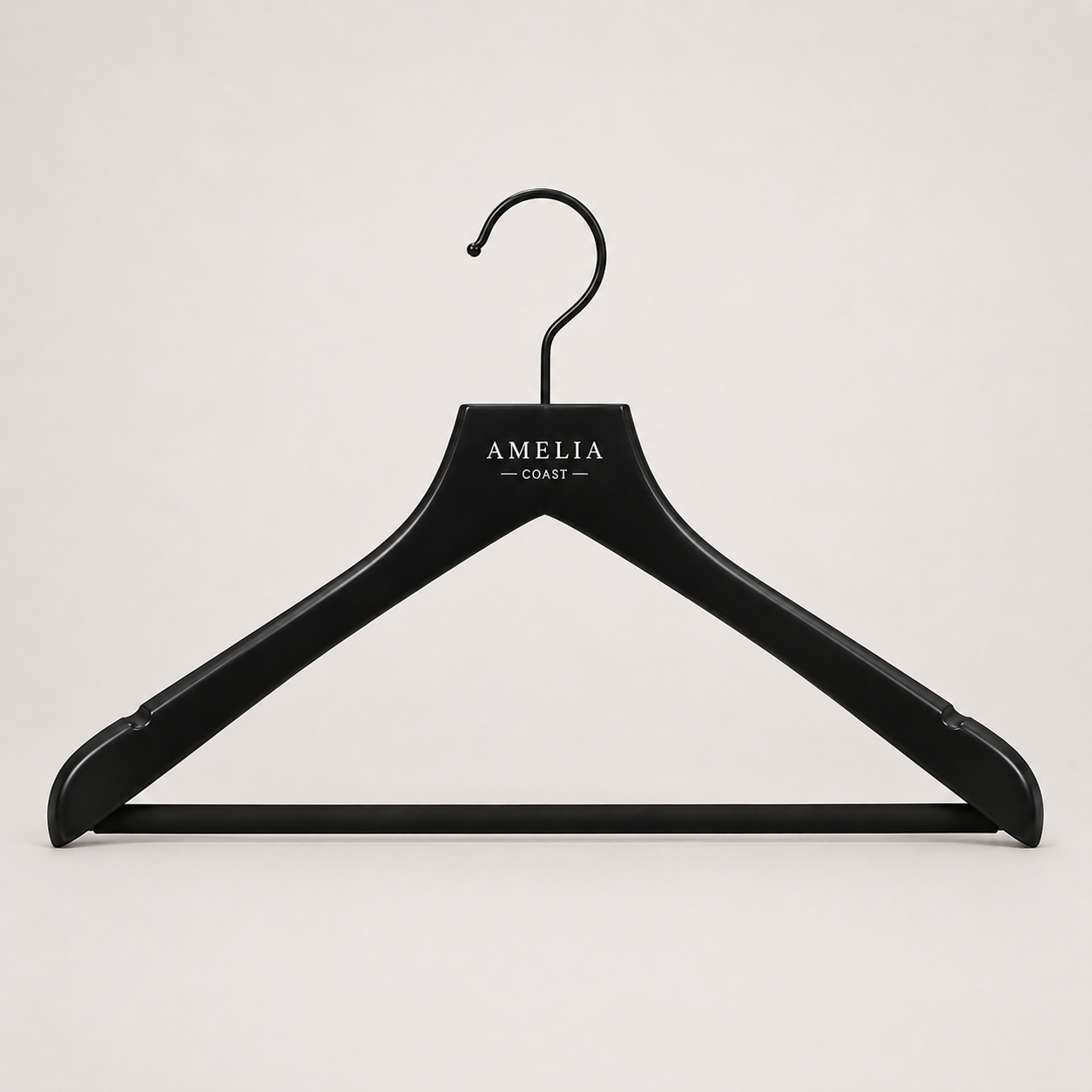 Taren | Matte Black Wooden Clothes Hanger