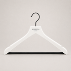 Ovrin | Elegant White Clothes Hanger