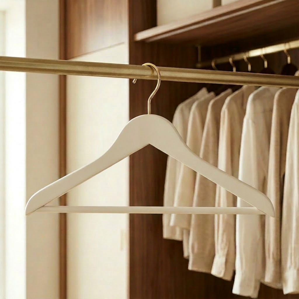 Ovrin | Elegant White Clothes Hanger