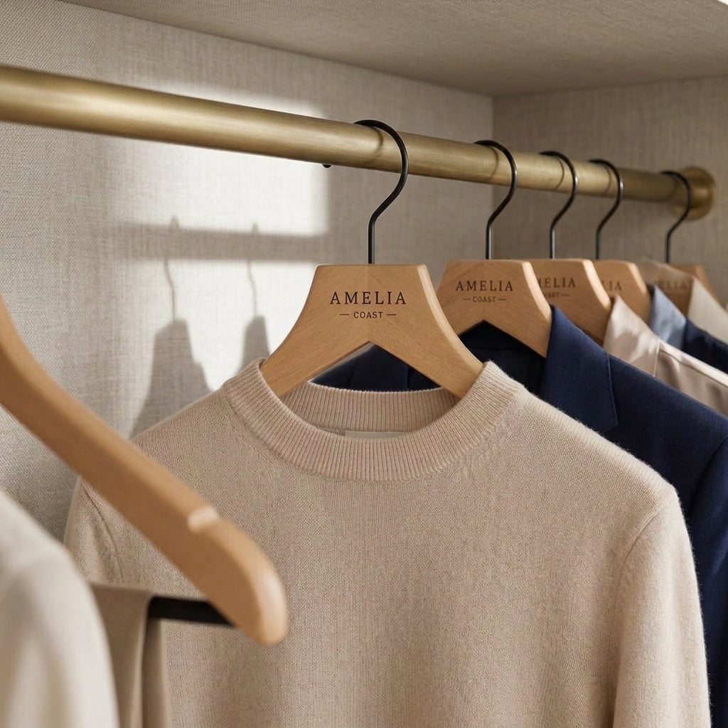 Averyn | Natural Oak Wood Clothes Hanger